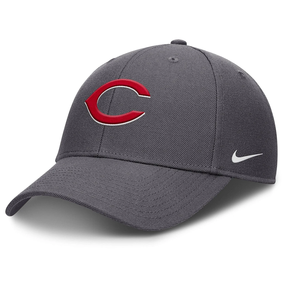 Casquette ajustable Nike Cincinnati Reds Club Performance pour homme, gris