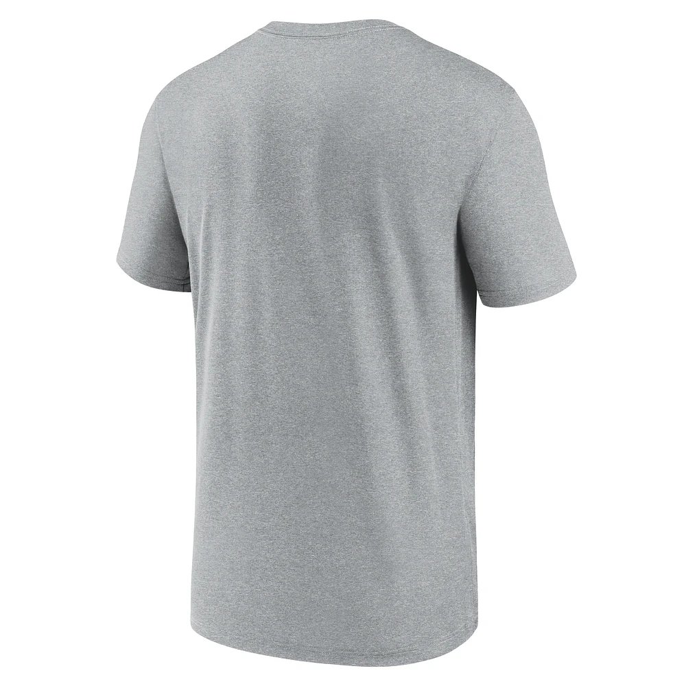 Men's Nike  Heather Gray Cincinnati Reds Tricode Legend Performance T-Shirt