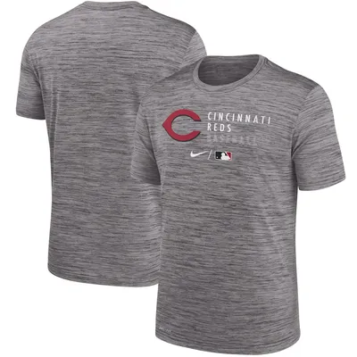 Nike Men's Black Cincinnati Reds Logo Velocity Performance T-shirt