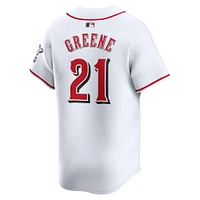 Men's Nike Hunter Greene White Cincinnati Reds Home Limited Player Jersey