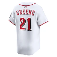Men's Nike Hunter Greene White Cincinnati Reds Home Limited Player Jersey