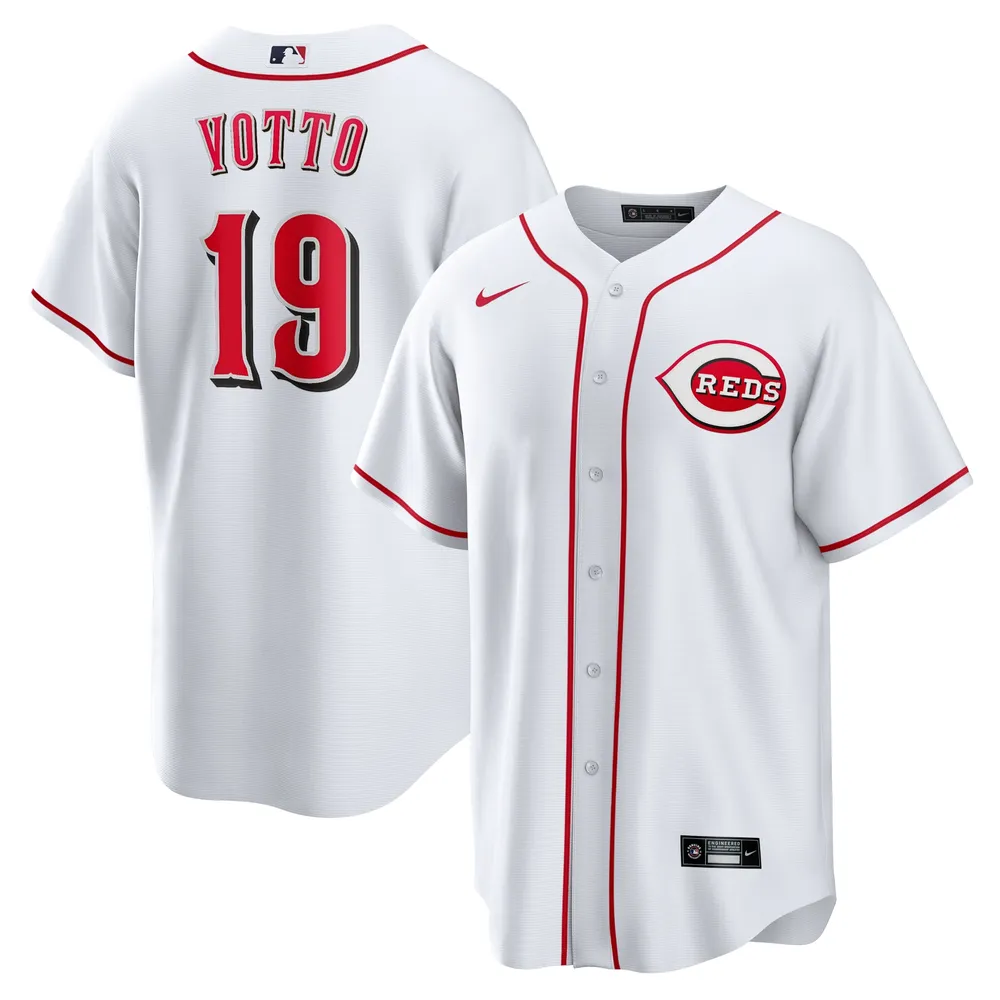 Majestic Cincinnati Reds Joey Votto 19 Jersey Youth Size Large