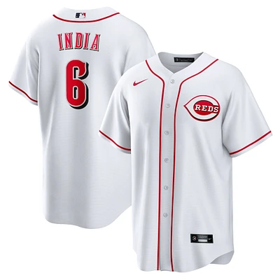 Maillot de joueur Nike Jonathan India blanc réplique des Cincinnati Reds pour homme