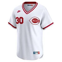Men's Nike Ken Griffey White Cincinnati Reds Throwback Cooperstown Collection Limited Jersey