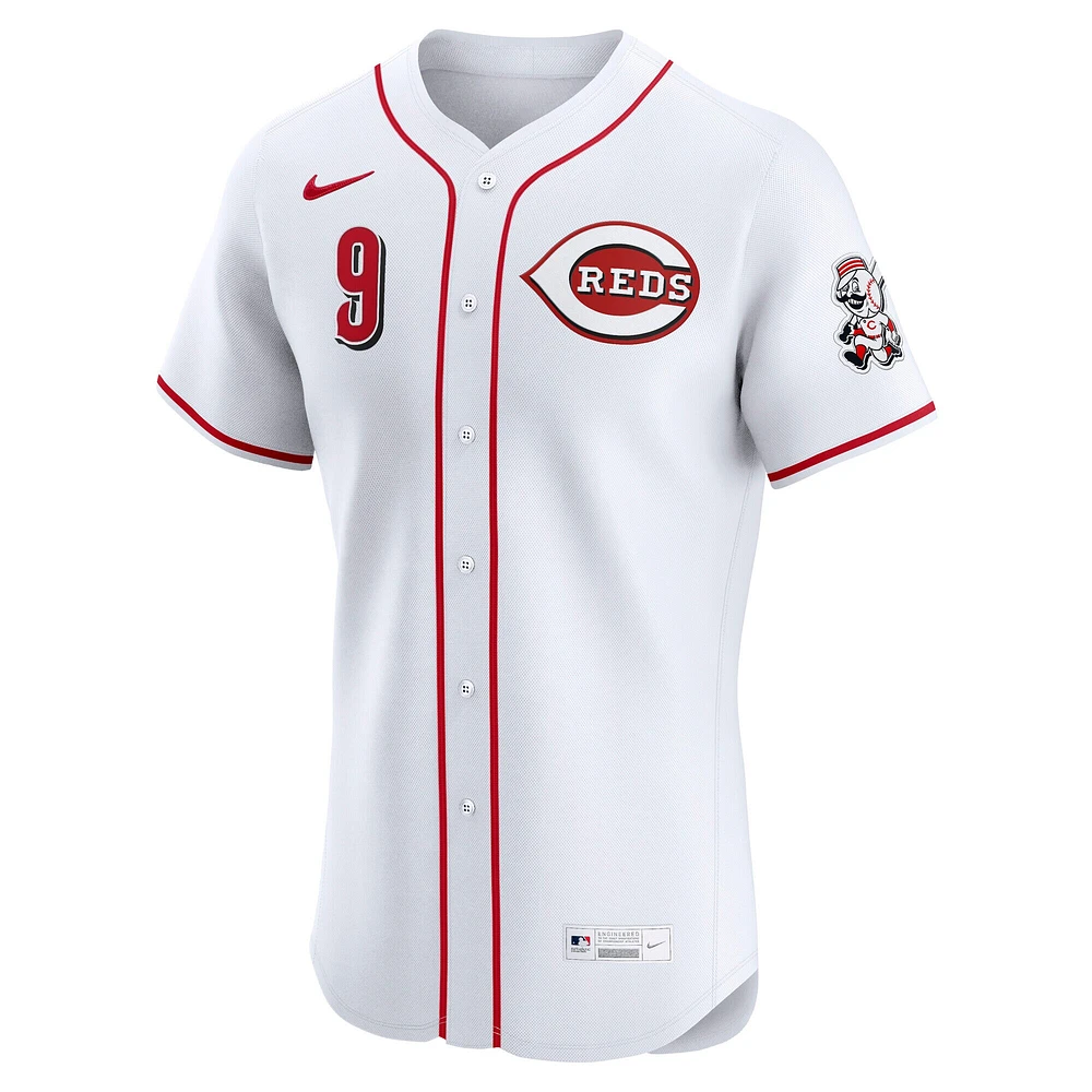 Men's Nike Matt McLain White Cincinnati Reds Home Elite Jersey