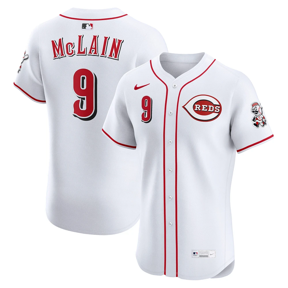 Men's Nike Matt McLain White Cincinnati Reds Home Elite Jersey