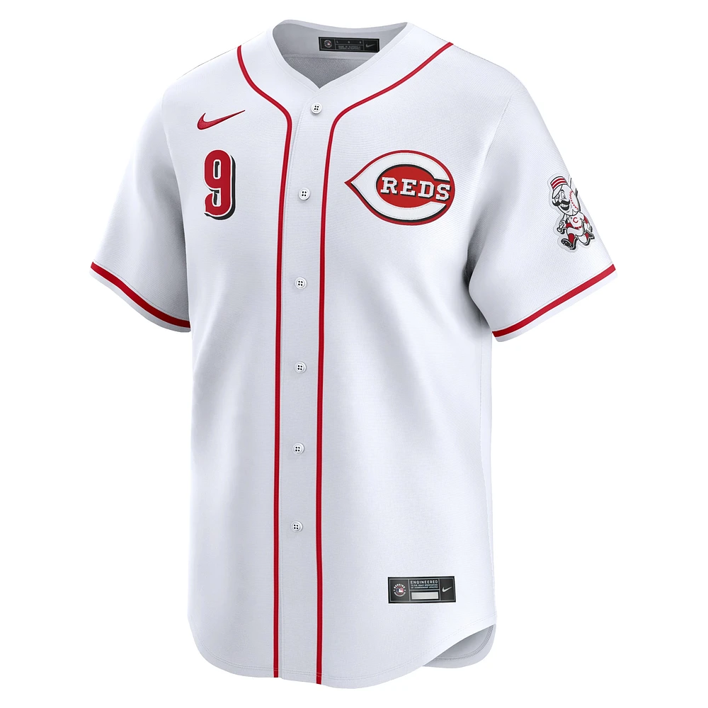 Maillot de joueur Nike Matt McLain blanc Cincinnati Reds Home Limited pour homme