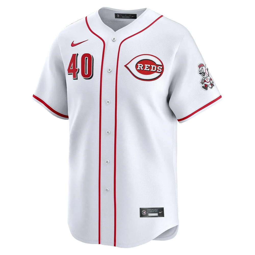 Maillot de joueur Nike Nick Lodolo blanc Cincinnati Reds Home Limited pour homme