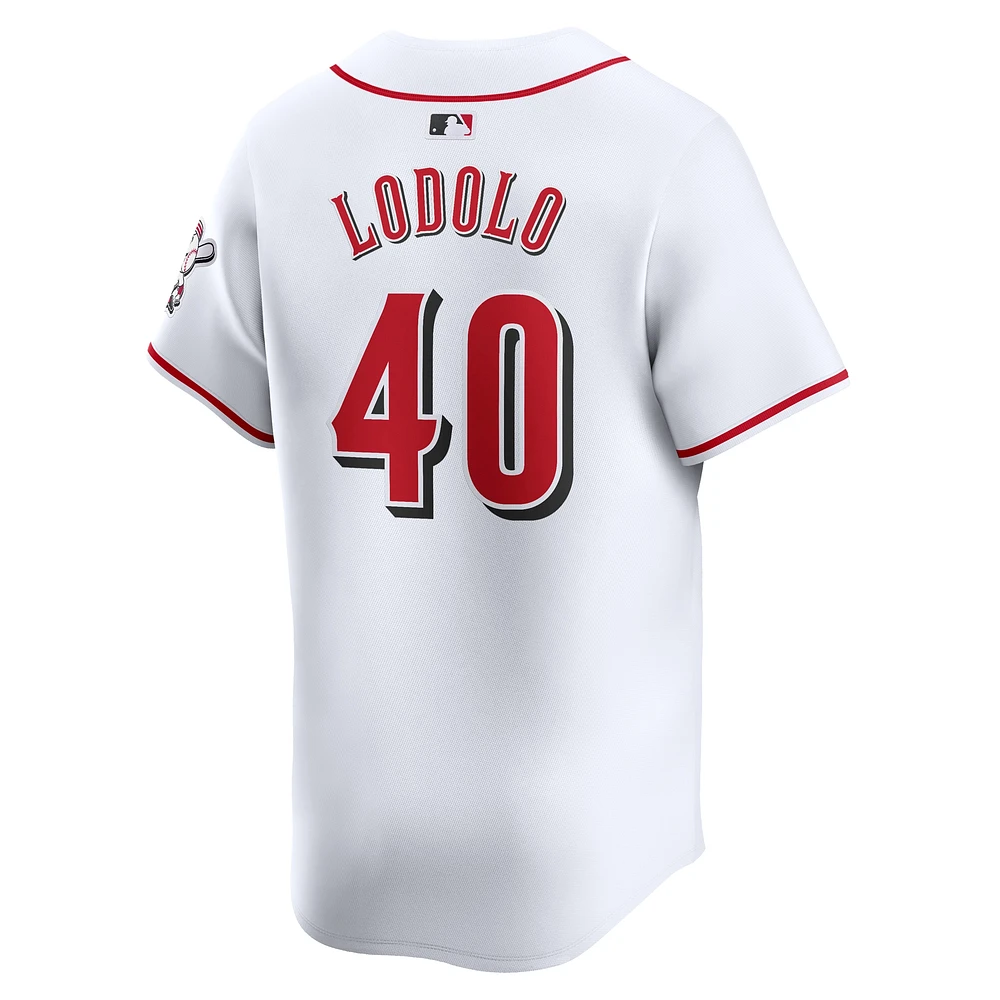 Maillot de joueur Nike Nick Lodolo blanc Cincinnati Reds Home Limited pour homme