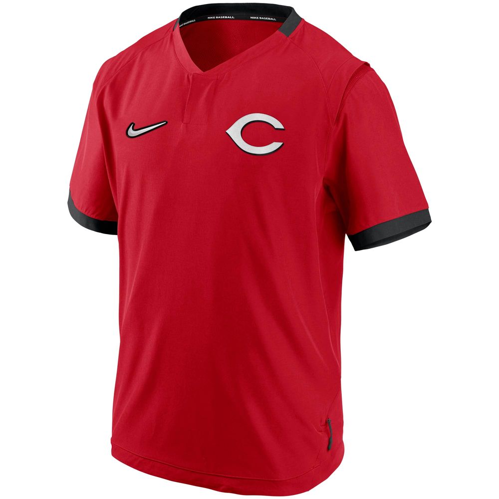 Nike Cincinnati Reds Mens Red Hot Jacket Short Sleeve Jacket