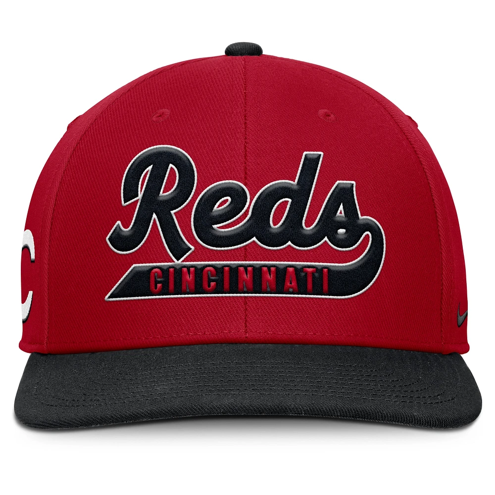 Men's Nike Red/Black Cincinnati Reds Pro Performance Snapback Hat