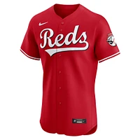 Maillot Nike rouge Cincinnati Reds Alternate Vapor Premier Elite Patch pour homme