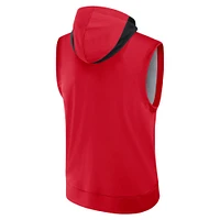 Men's Nike Red Cincinnati Reds Authentic Collection Performance Sleeveless Pullover Hoodie