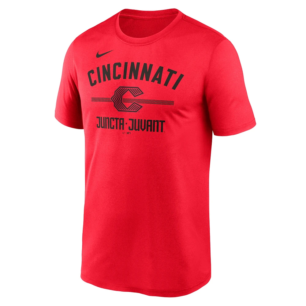 T-shirt Nike rouge Cincinnati Reds City Connect Legend Performance pour homme