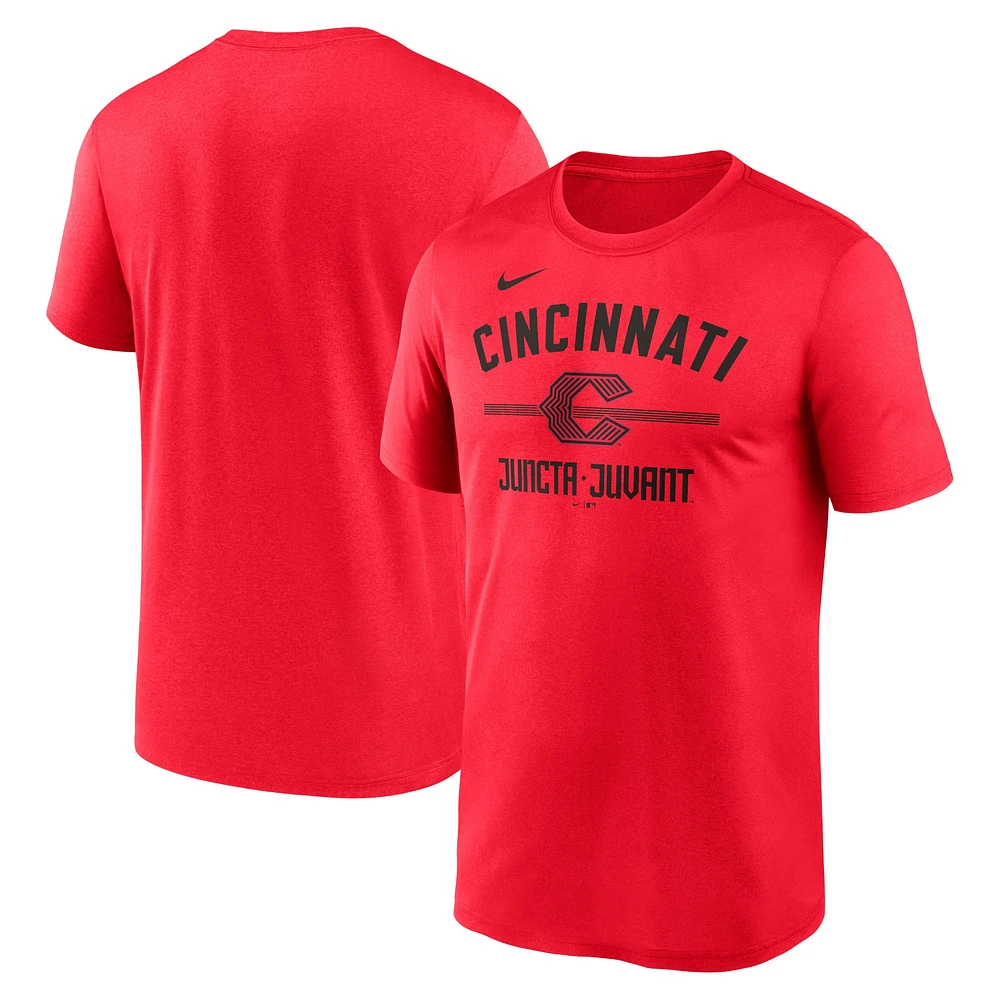 T-shirt Nike rouge Cincinnati Reds City Connect Legend Performance pour homme