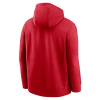 Men's Nike Red Cincinnati Reds Club Slack Pullover Hoodie