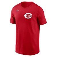 T-shirt Nike rouge Cincinnati Reds Fuse Wordmark pour homme