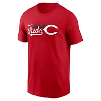 T-shirt Nike rouge Cincinnati Reds Skyline de l'équipe locale pour homme