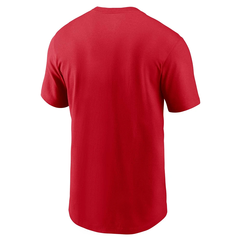 Men's Nike Red Cincinnati Reds Local Team Skyline T-Shirt