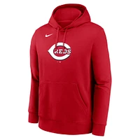 Sweat à capuche Nike rouge Cincinnati Reds Logo Club Fleece pour homme