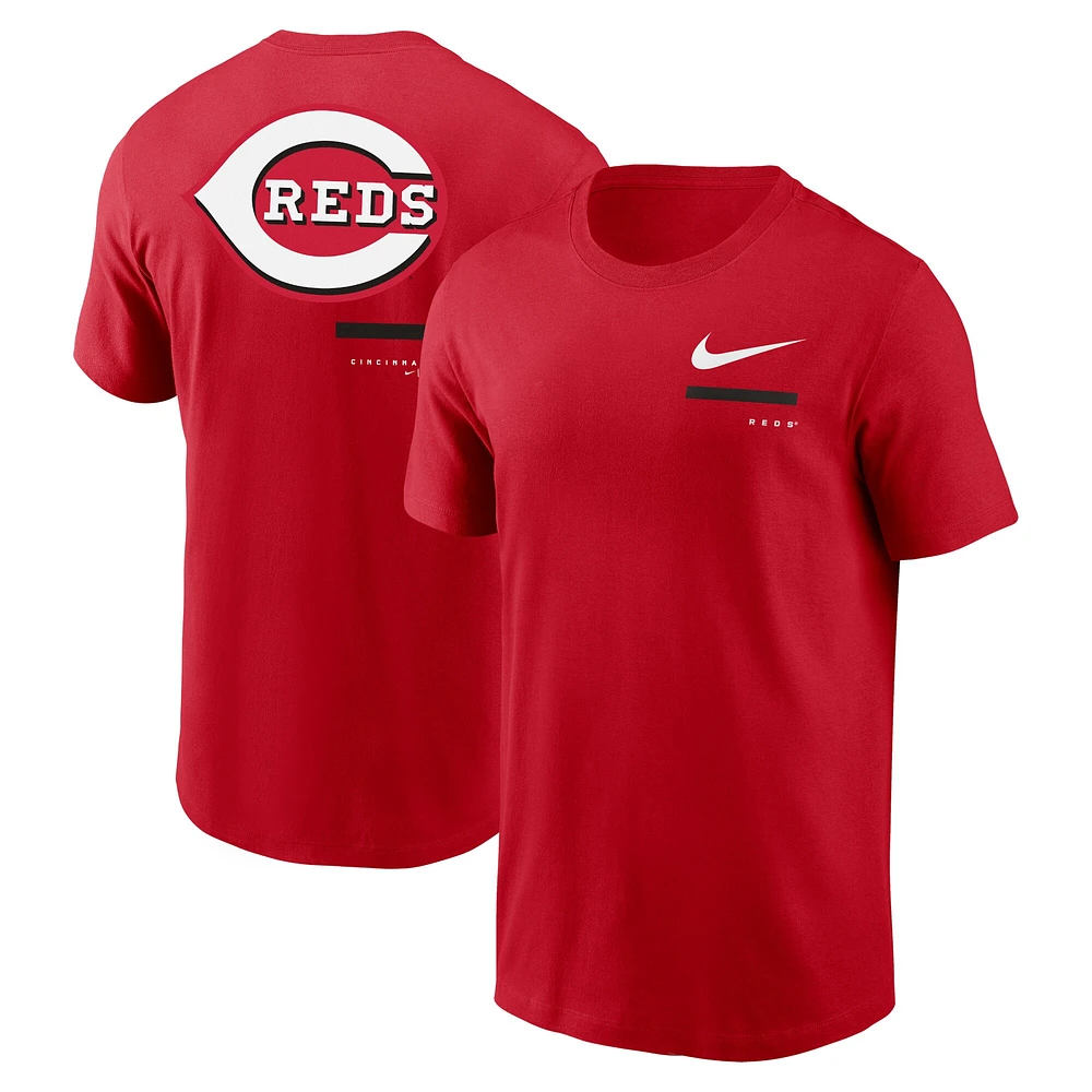 T-shirt à épaules dénudées Nike Cincinnati Reds pour homme rouge