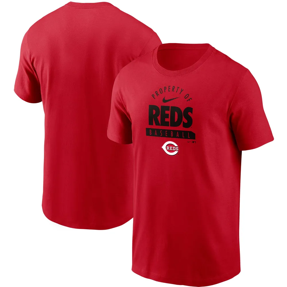 Lids Cincinnati Reds Nike Primetime Property Of Practice T-Shirt - Red