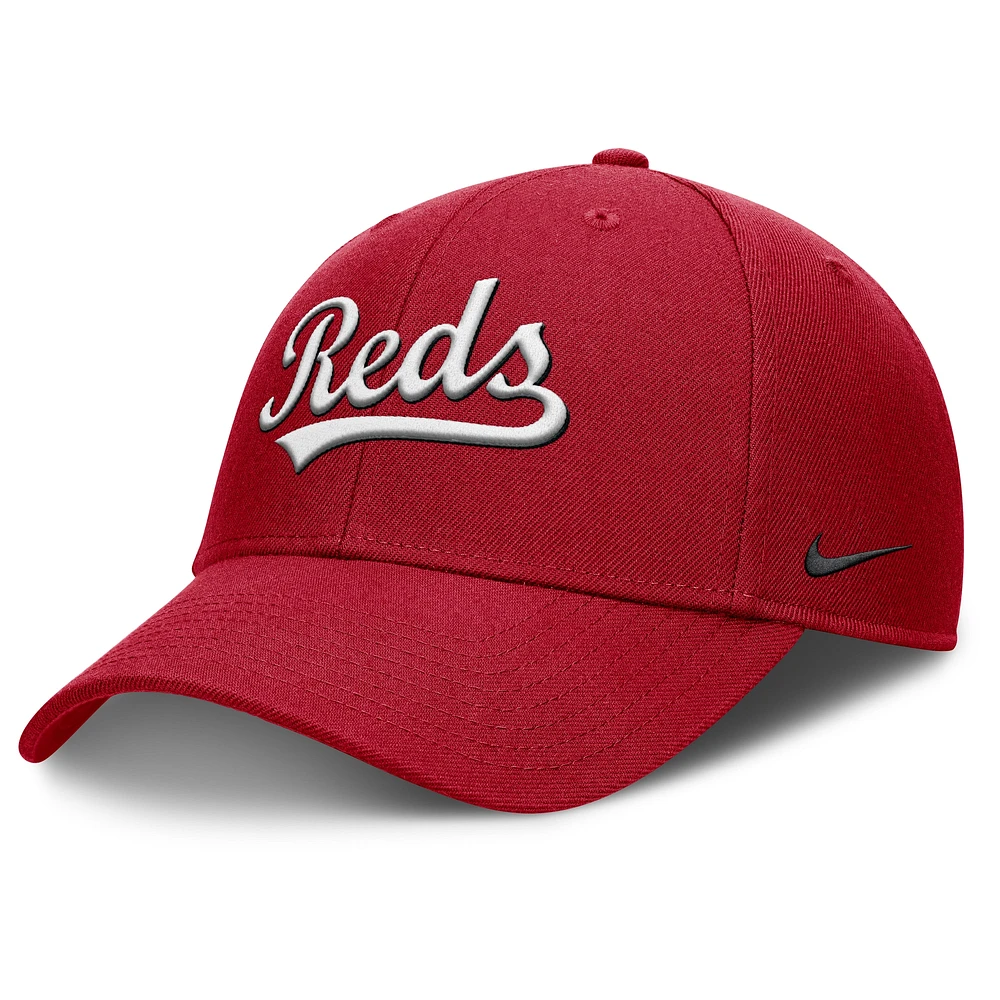 Men's Nike Red Cincinnati Reds Rise Gaberdine Adjustable Hat