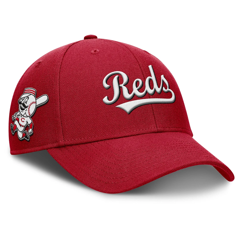 Men's Nike Red Cincinnati Reds Rise Gaberdine Adjustable Hat