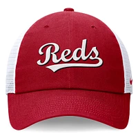 Men's Nike Red Cincinnati Reds Wordmark Adjustable Trucker Hat