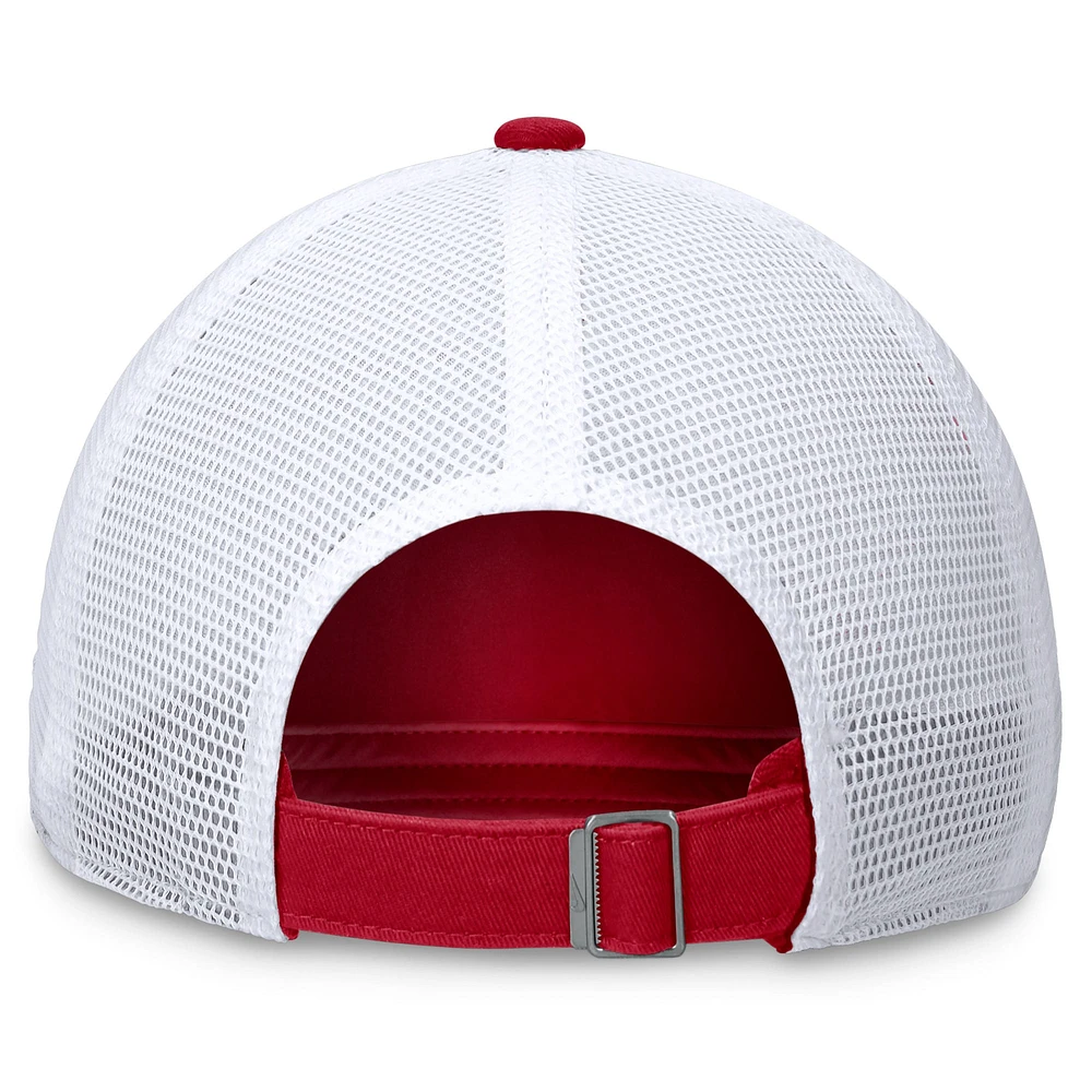 Men's Nike Red Cincinnati Reds Wordmark Adjustable Trucker Hat