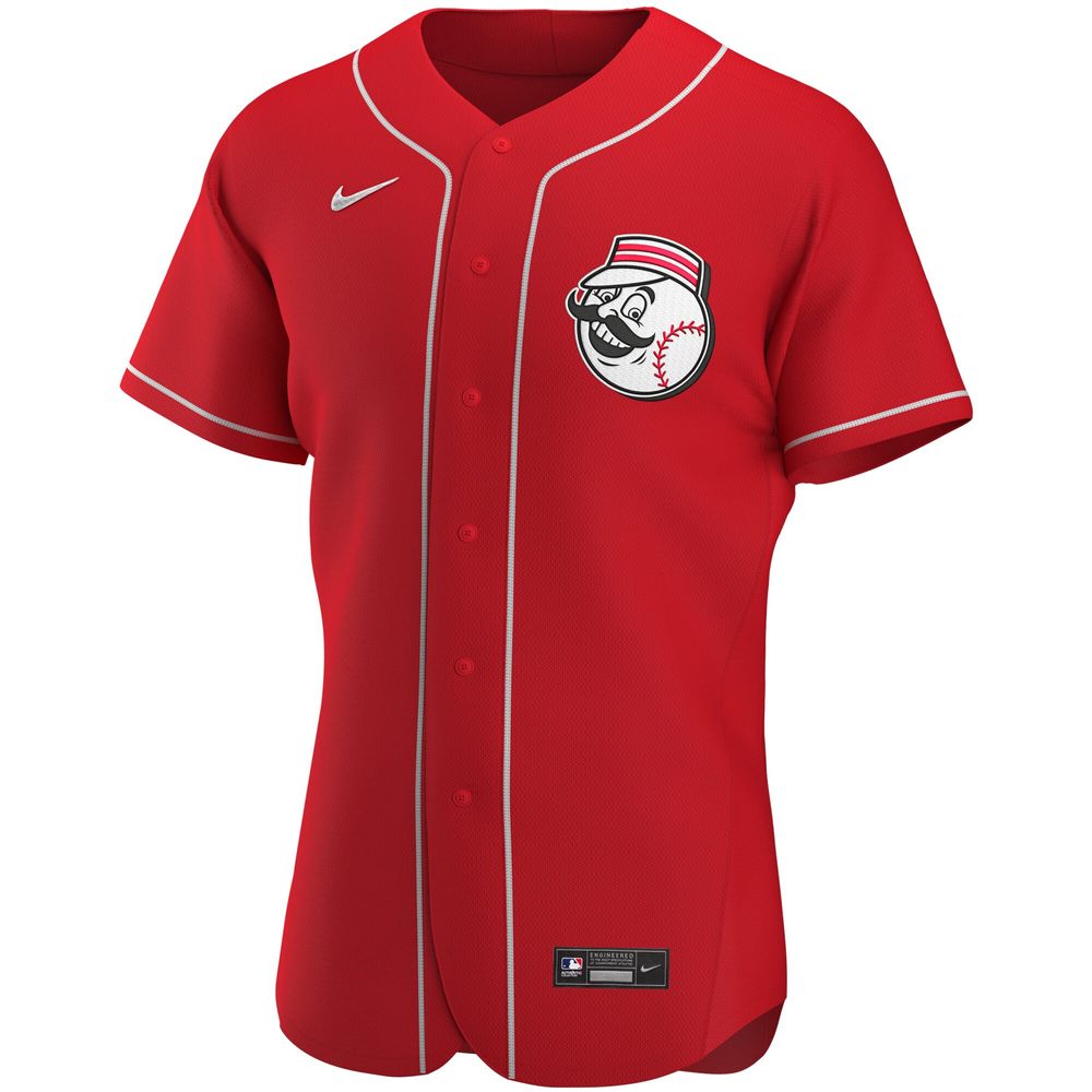 Men's Nike Scarlet Cincinnati Reds Alternate Authentic Team Logo Jersey