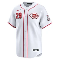 Maillot de joueur Nike TJ Friedl blanc Cincinnati Reds Home Limited pour homme