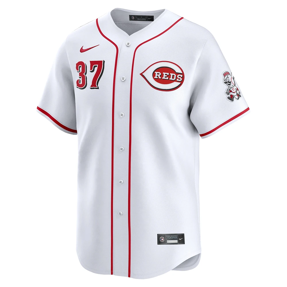 Maillot de joueur Nike Tyler Stephenson blanc Cincinnati Reds Home Limited pour homme