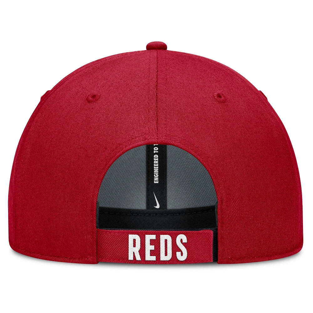 Men's Nike White/Red Cincinnati Reds Club Performance Adjustable Hat