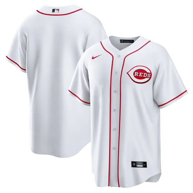 Men's Nike White Cincinnati Reds Home Cooperstown Collection Team Jersey