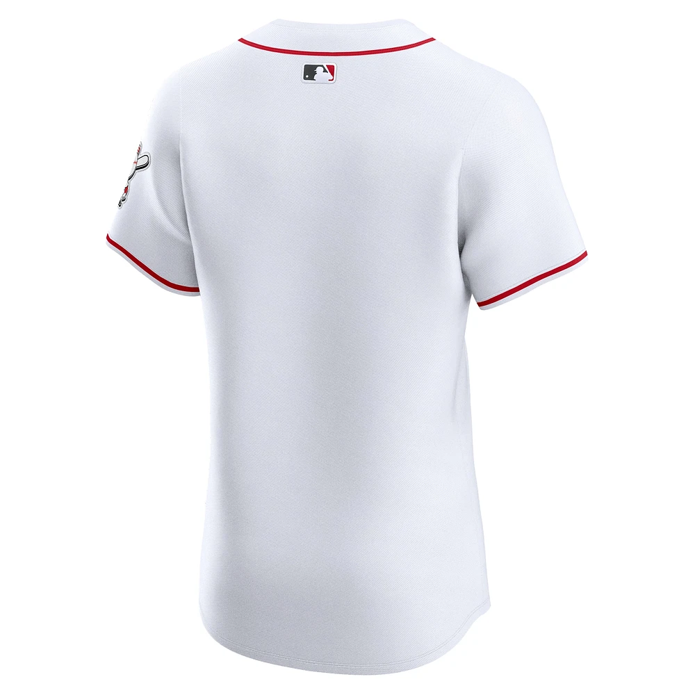 Maillot Nike blanc Cincinnati Reds domicile élite pour homme