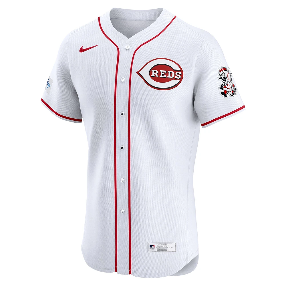 Maillot Nike blanc domicile Elite des Cincinnati Reds pour homme