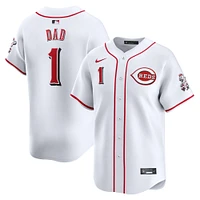 Men's Nike White Cincinnati Reds #1 Dad Home Limited Jersey