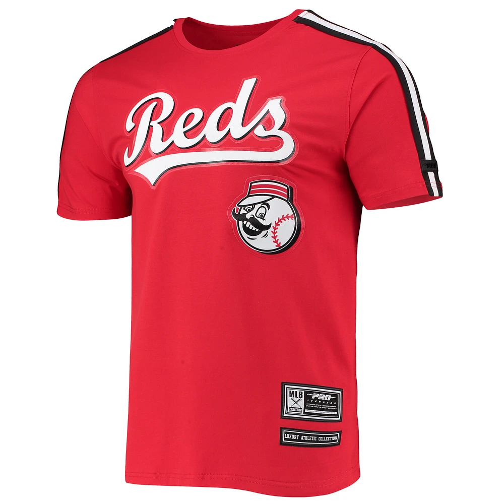 Men's Pro Standard Red/Black Cincinnati Reds Taping T-Shirt