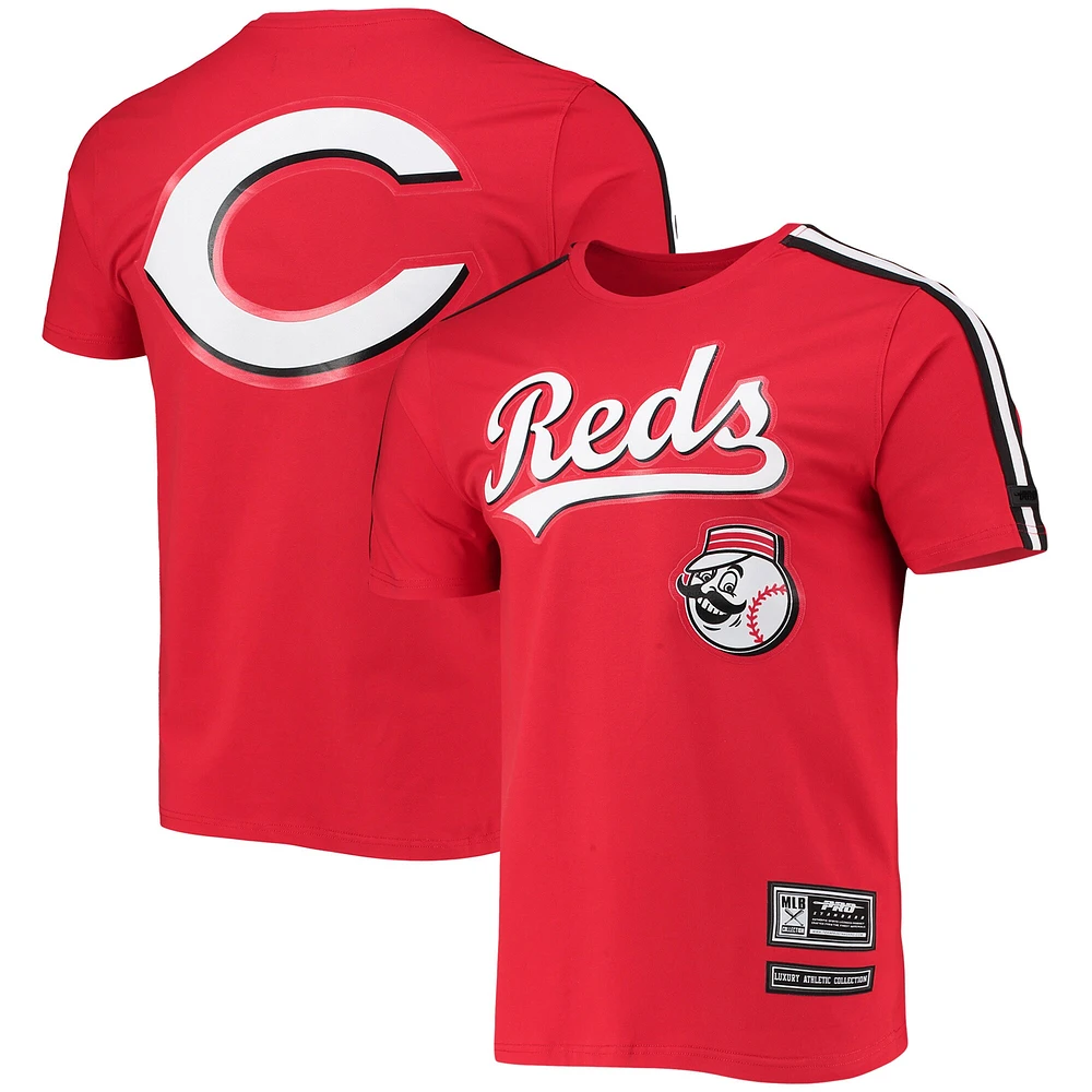 Men's Pro Standard Red/Black Cincinnati Reds Taping T-Shirt