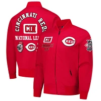 Men's Pro Standard Red Cincinnati Reds Area Code Twill Full-Zip Jacket