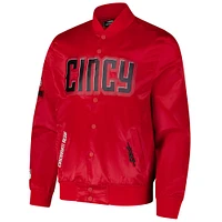 Veste à boutons-pression City Connect en satin rouge Pro Standard pour homme des Reds de Cincinnati