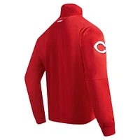 Men's Pro Standard Red Cincinnati Reds Fast Lane Full-Zip Track Jacket