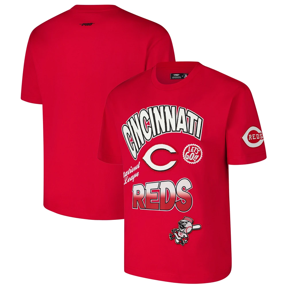 T-shirt à épaules tombantes Turn It Up Pro Standard pour homme des Reds de Cincinnati