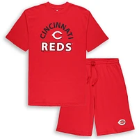 Men's Profile Cincinnati Reds Big & Tall T-Shirt Shorts Combo Set