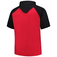 Sweat à capuche manches courtes pour homme Profile Red Cincinnati Reds, grande taille