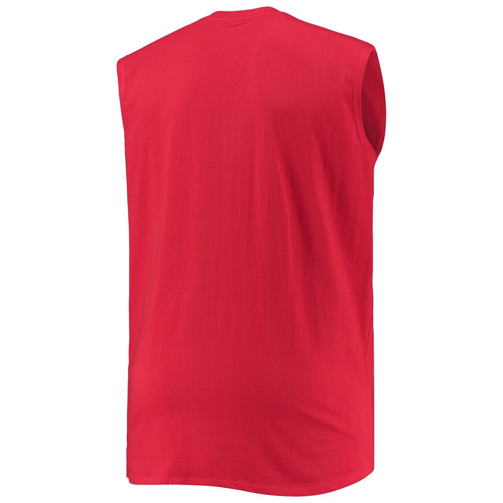 Men's Red Cincinnati Reds Big & Tall Jersey Muscle Tank Top