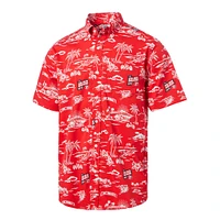 Men's Reyn Spooner Red Cincinnati Reds Cooperstown Collection Kekai Button-Down Shirt