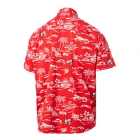 Men's Reyn Spooner Red Cincinnati Reds Cooperstown Collection Kekai Button-Down Shirt