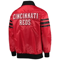 Cincinnati Reds pour hommes Starter Red Veste universitaire à glissière intégrale Captain II